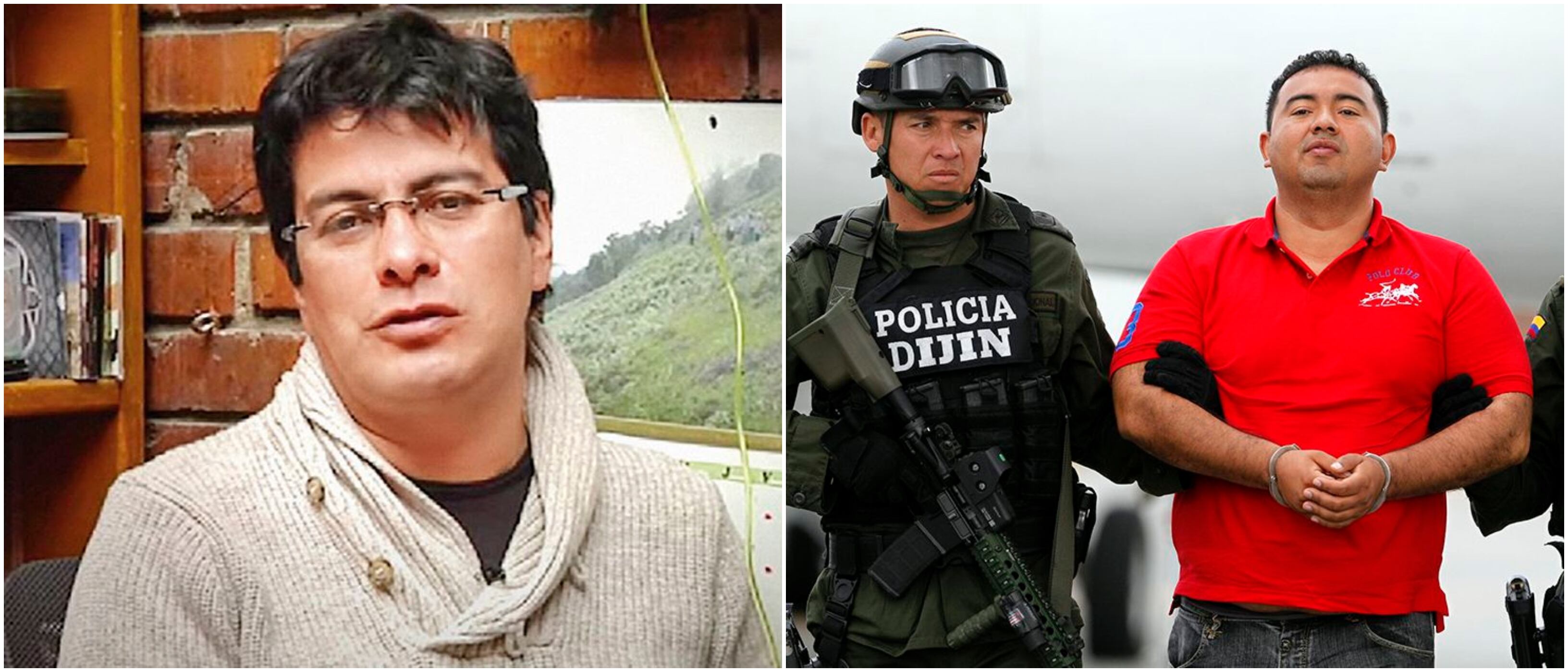 Comisionado de Paz Danilo Rueda y el hijo de alias La Gata