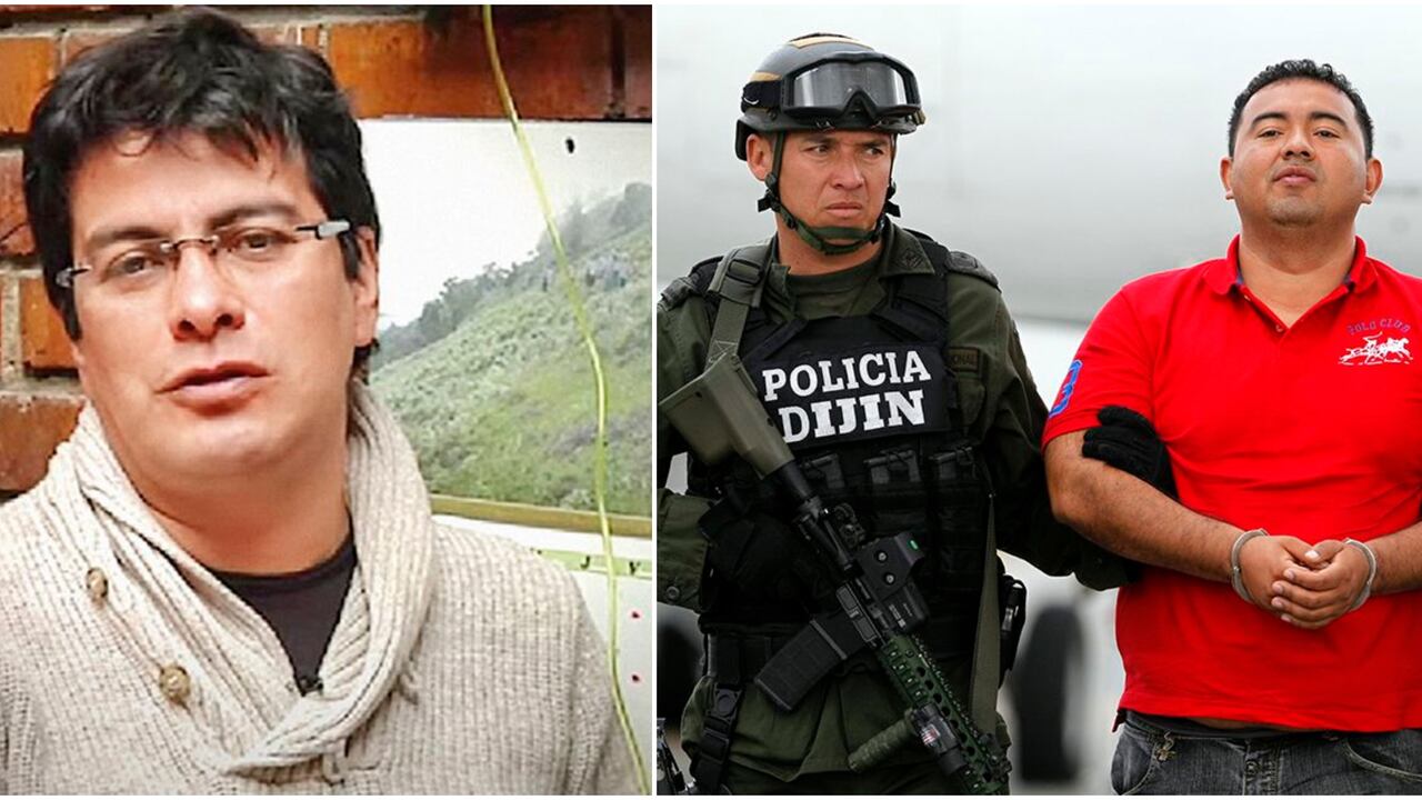 Comisionado de Paz Danilo Rueda y el hijo de alias La Gata