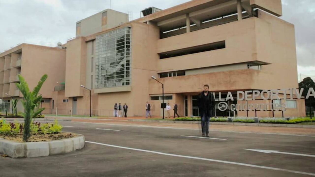 Villa deportiva donde están alojados colombianos de China