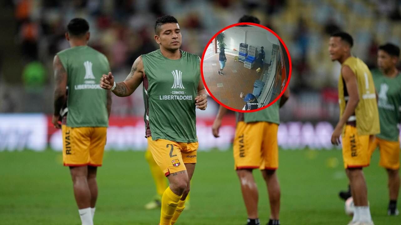 Mario Pineida, jugador baleado en Guayaquil / Momento en el que el sicario le dispara.