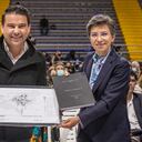 El gobernador de Cundinamarca, Nicolás García y la alcaldesa de Bogotá, Claudia López, en la audiencia pública de la Región Metropolitana.