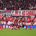Jugadores de Santa Fe en los penaltis