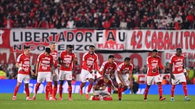 Jugadores de Santa Fe en los penaltis