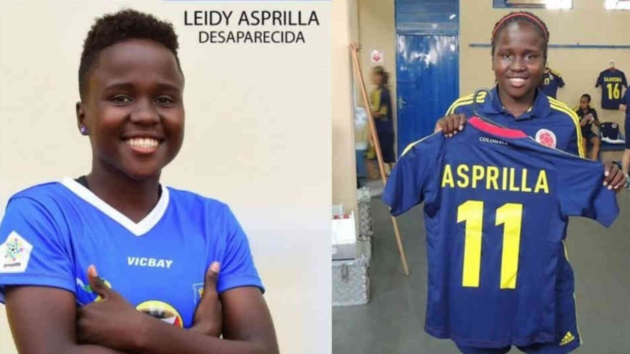 Encuentran muerta a la futbolista Leidy Asprilla en la vía que de Cerrito conduce a Rozo, en el Valle del Cauca.