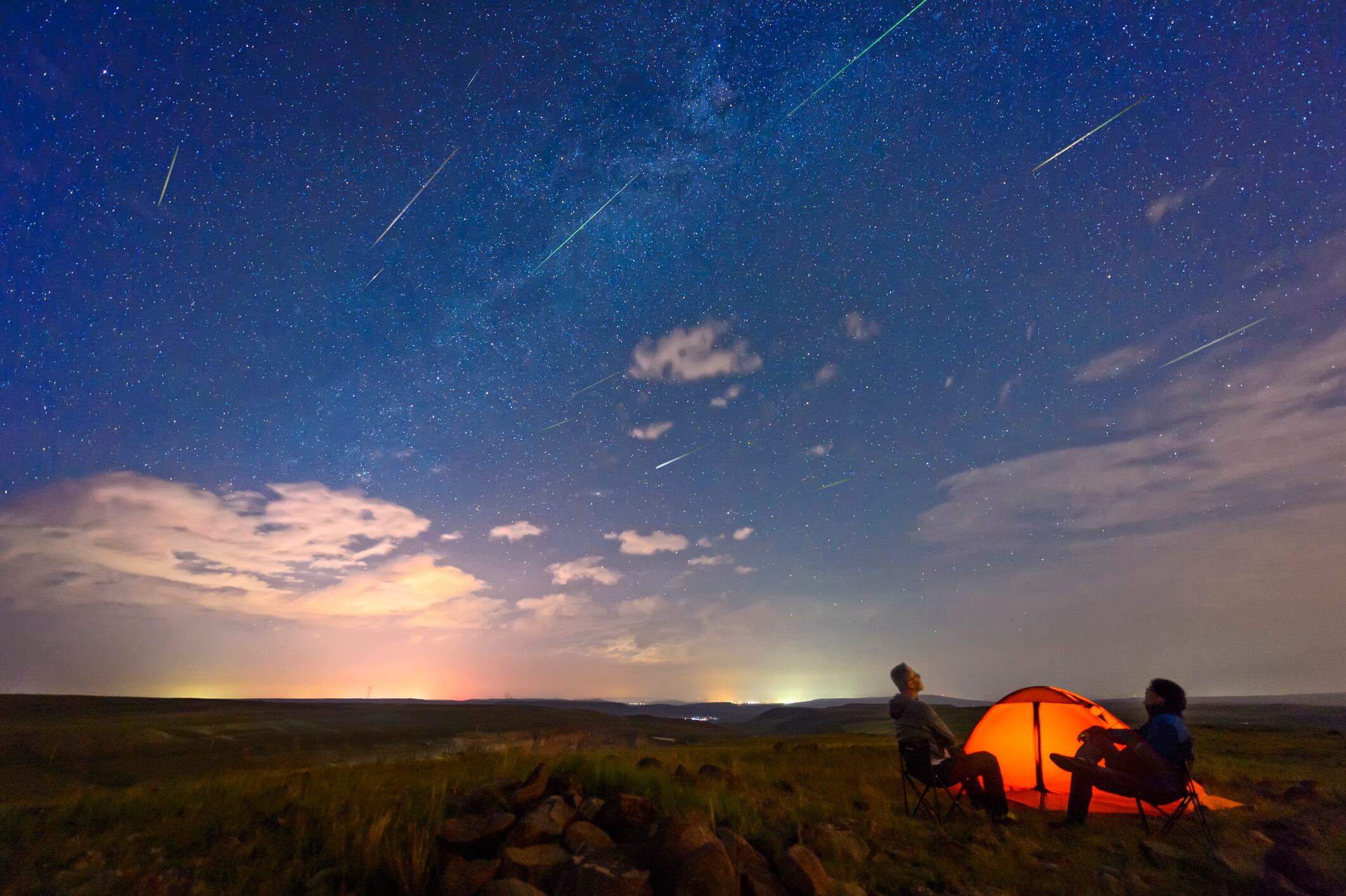 Foto de referencia sobre la observación de perseidas