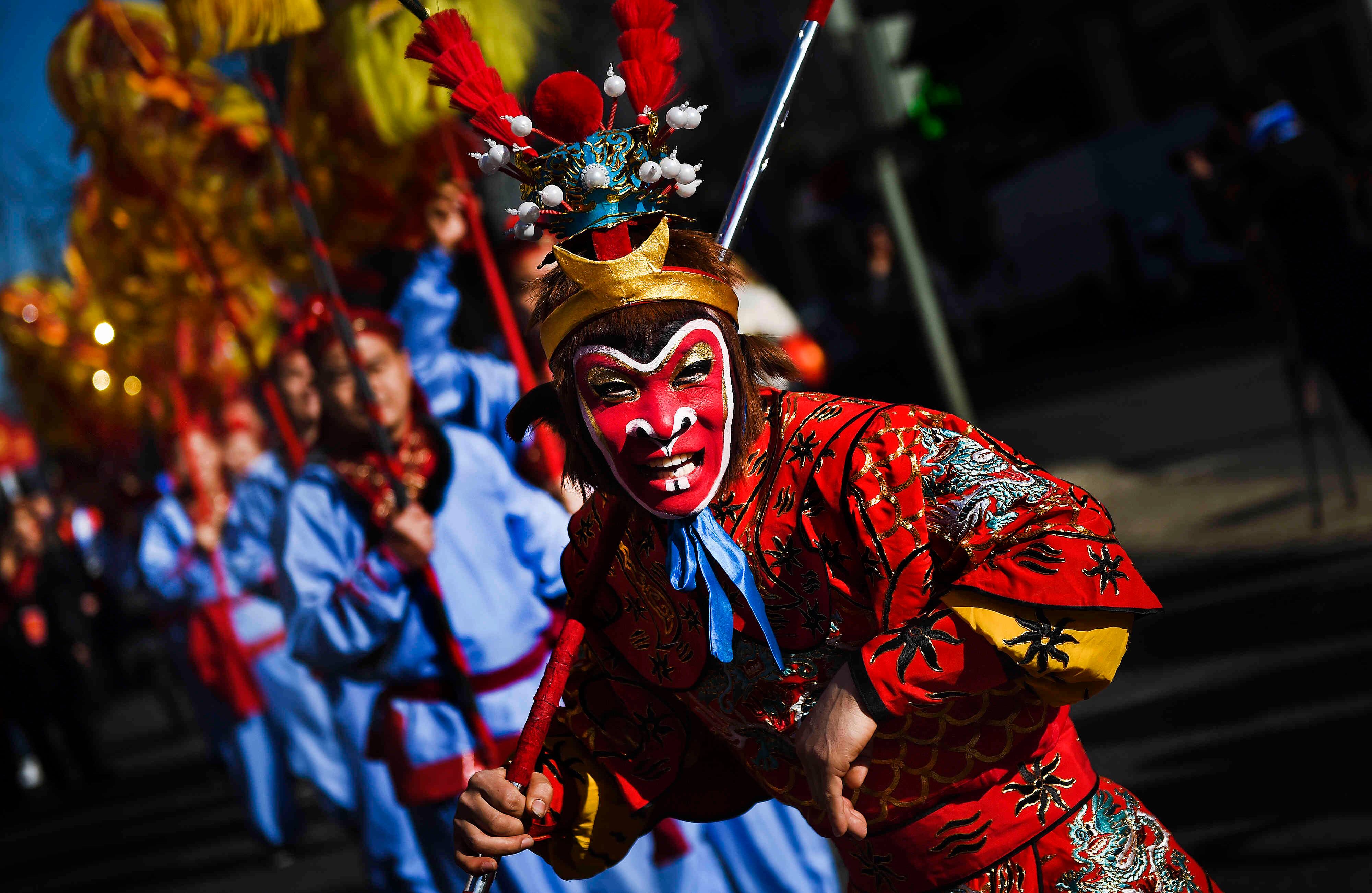 Desfile del año nuevo chino en Lisbora, Portugal. Foto de AFP