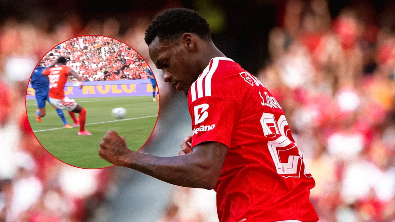 Jhon Jáder Durán anotó y asistió en Benfica durante su primer partido