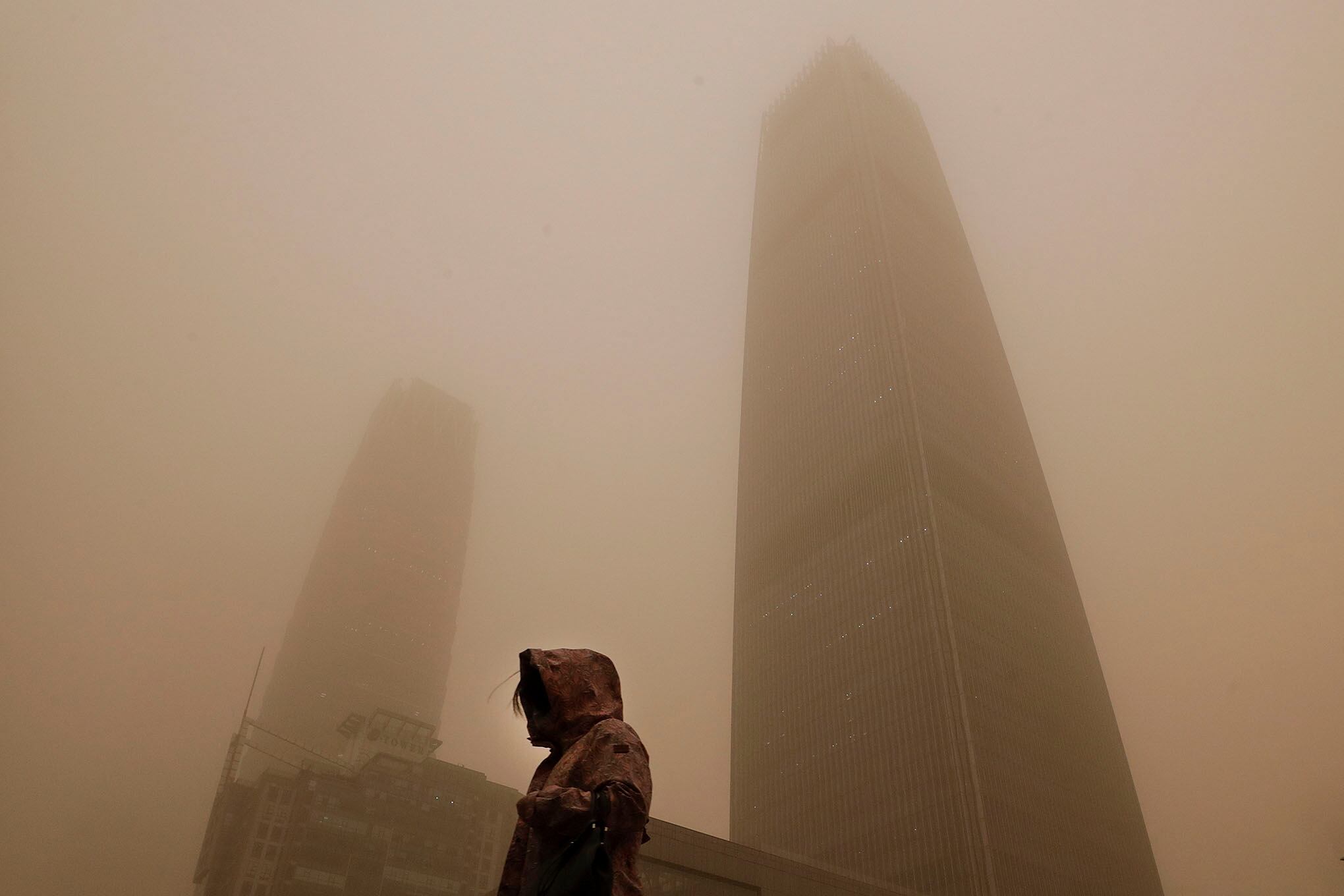 Tormenta de arena en China.