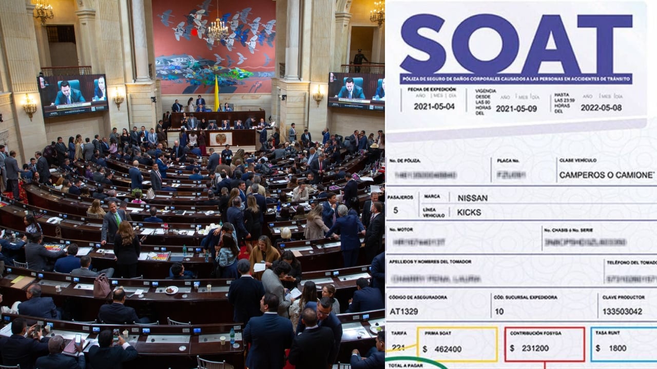 Nueva ley modificaría el Soat en Colombia.