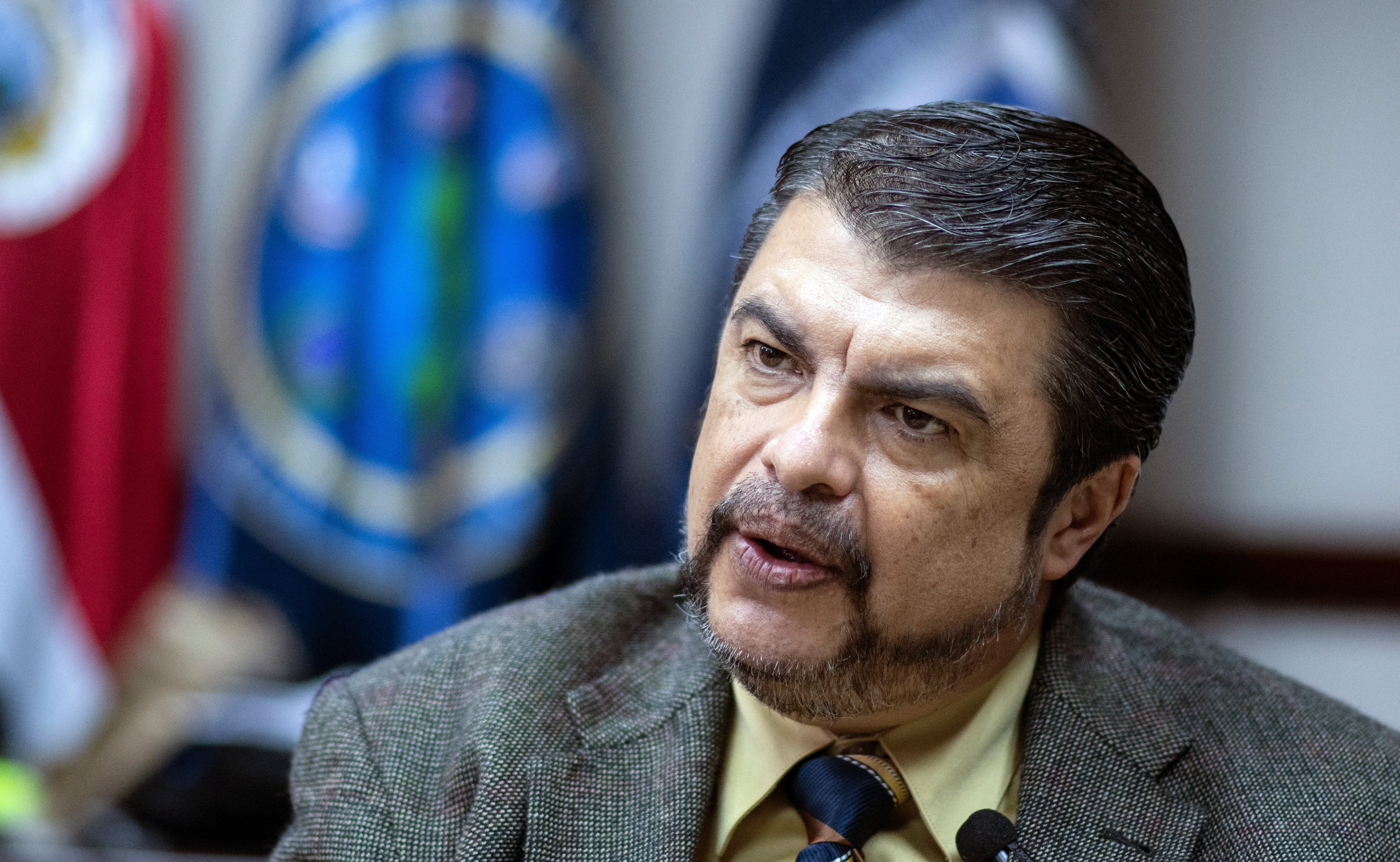 El Ministro de Seguridad Pública de Costa Rica, Mario Zamora