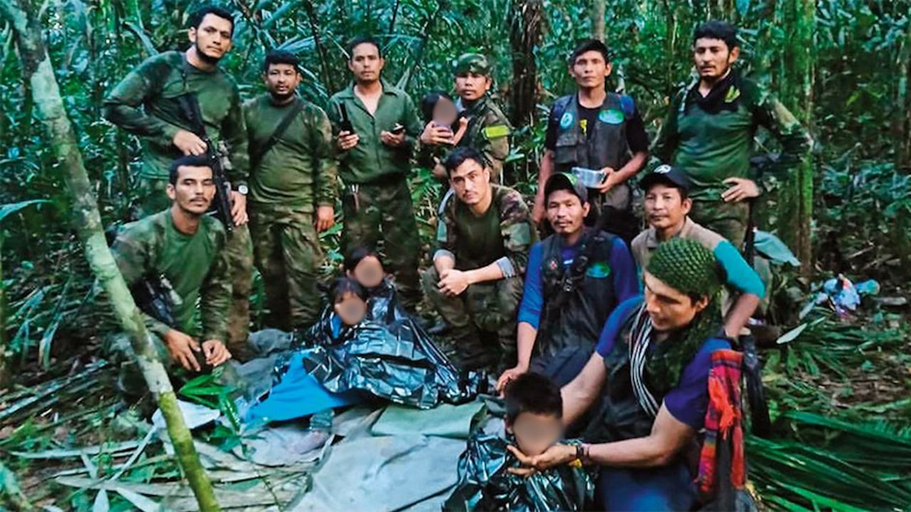 Rescate de los hermanos en la selva.
