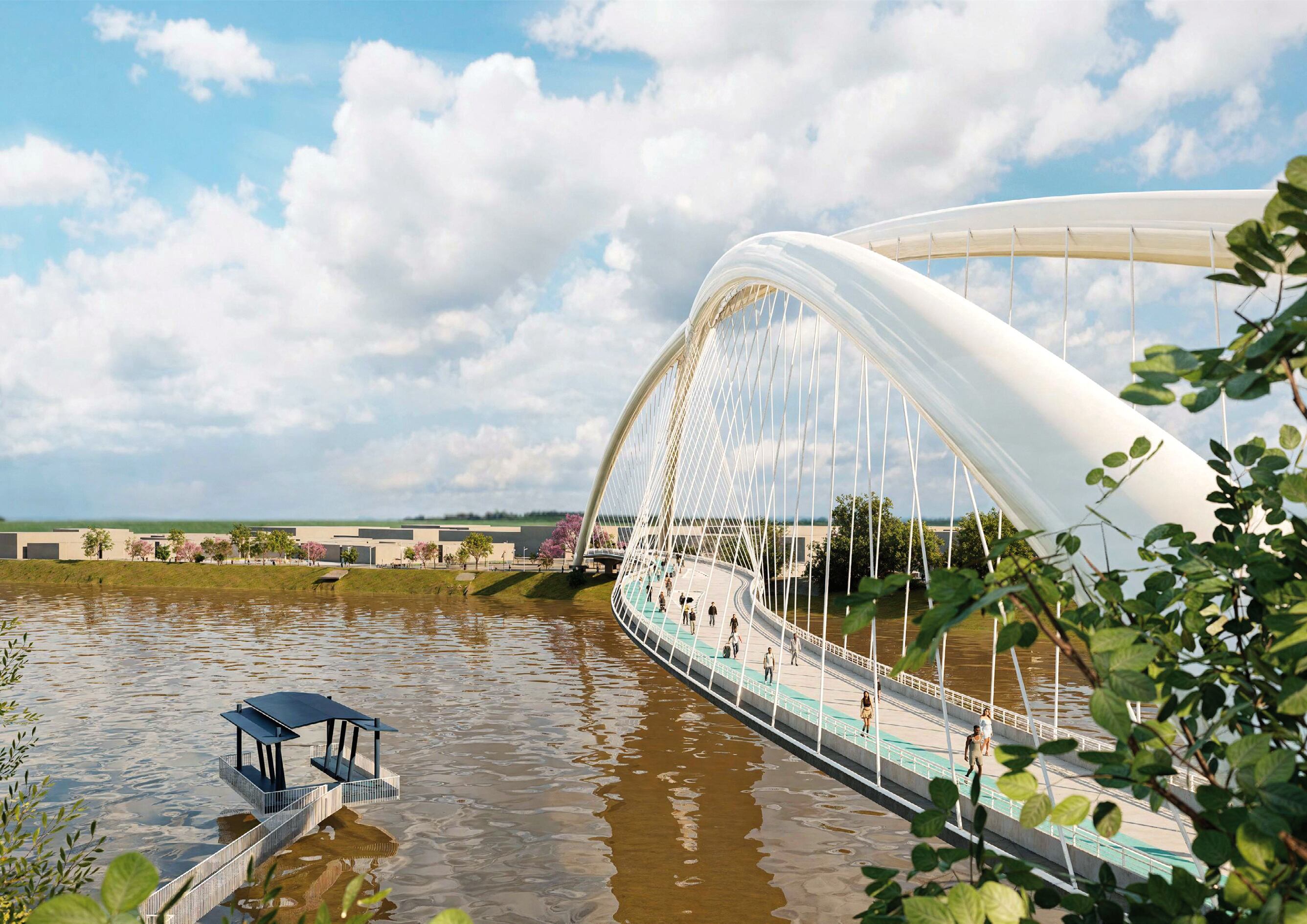 uente peatonal sobre el río Sinú, uno de los proyectos de infraestructura que impulsará el turismo.