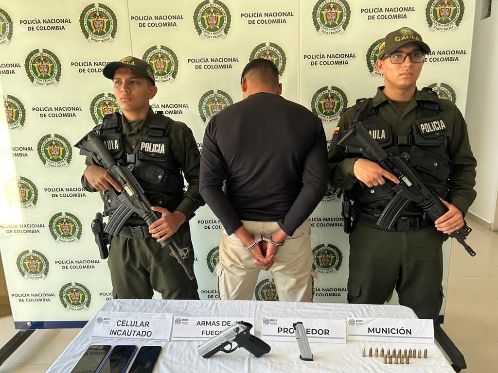 Alias Javier, capturado en Barrancabermeja.