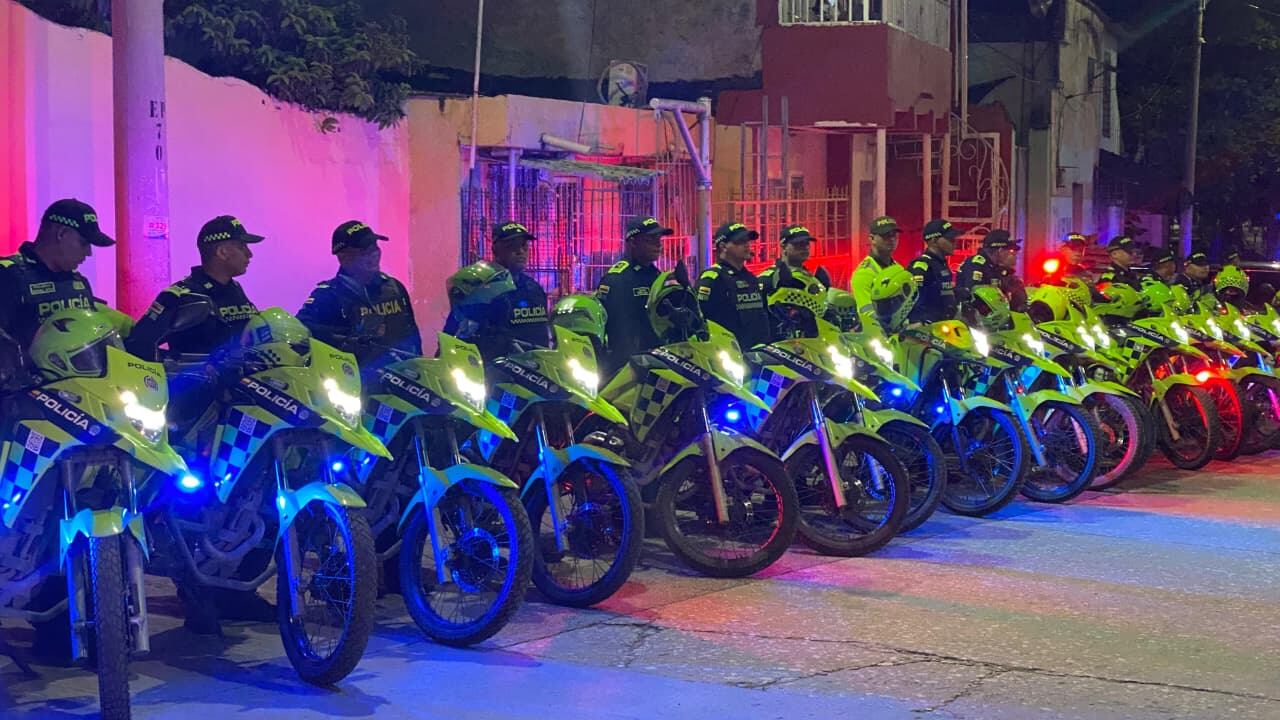 Operativos de la Policía de Barranquilla.