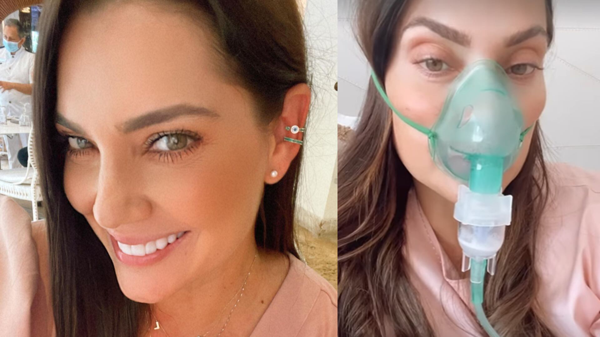 La periodista tuvo que explicar que no padecía de ningún malestar respiratorio. Fotos: Instagram @jessdelapena.