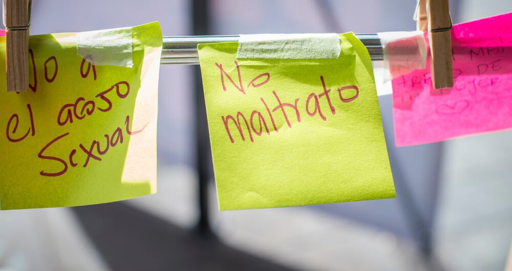 Campaña contra el maltrato en Medellín.