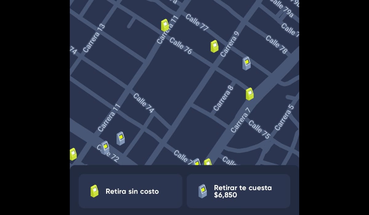 Red de cajeros Servibanca en la aplicación Lulu Bank