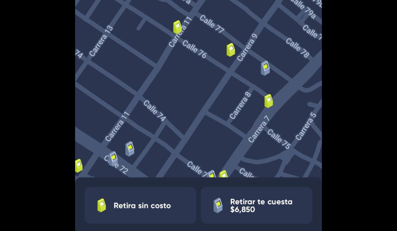 Red de cajeros Servibanca en la aplicación Lulu Bank