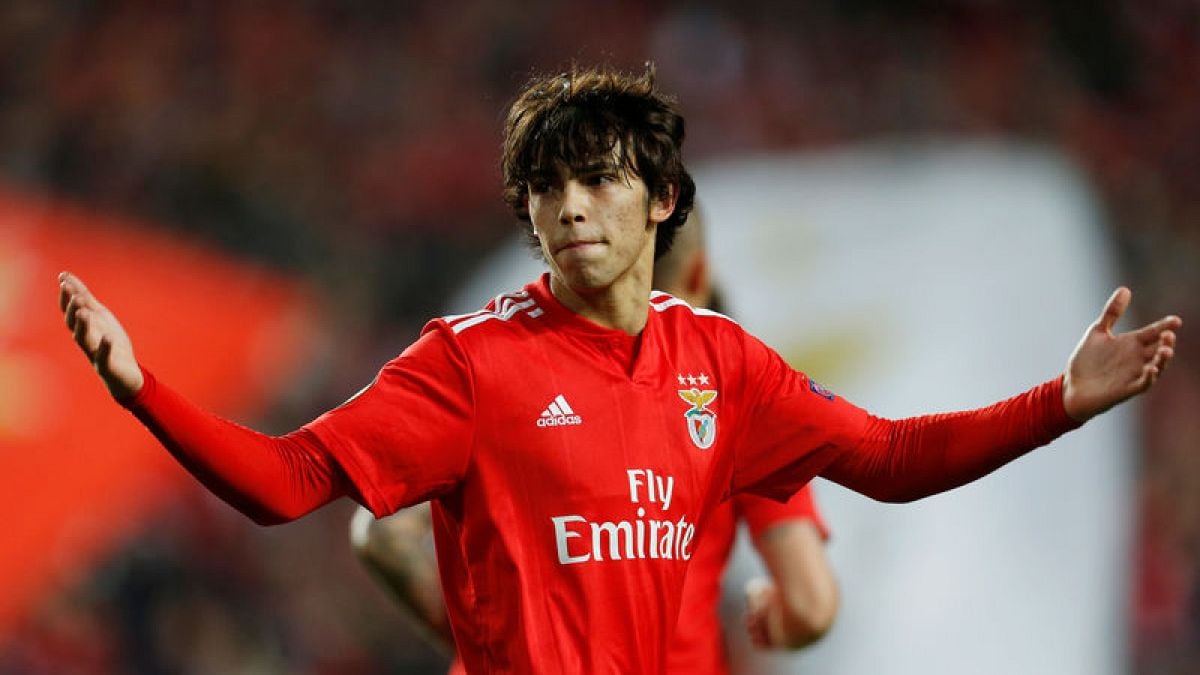 João Félix en el Benfica.