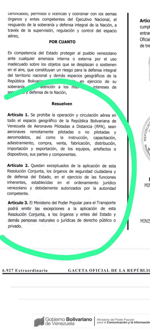 Maduro prohíbe todos los vuelos con drones en Venezuela en medio de tensiones con Estados Unidos.