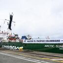 El barco estuvo unos días en el puerto de Buenaventura, donde lo visitaron varios periodistas nacionales.