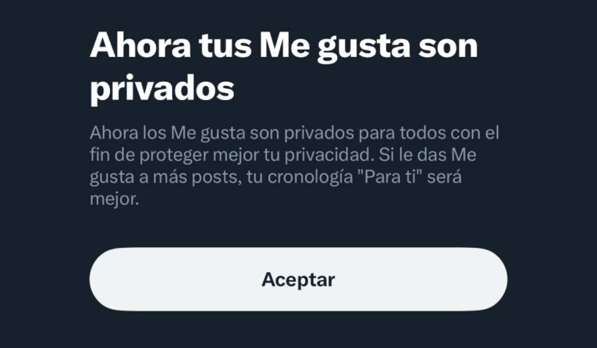 Los 'Me gusta' en X ahora son privados