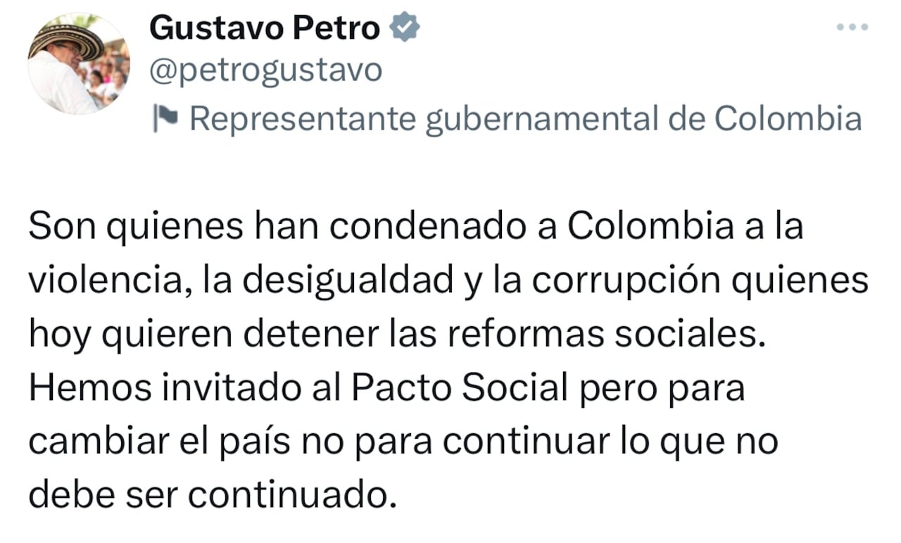 Trino presidente Gustavo Petro