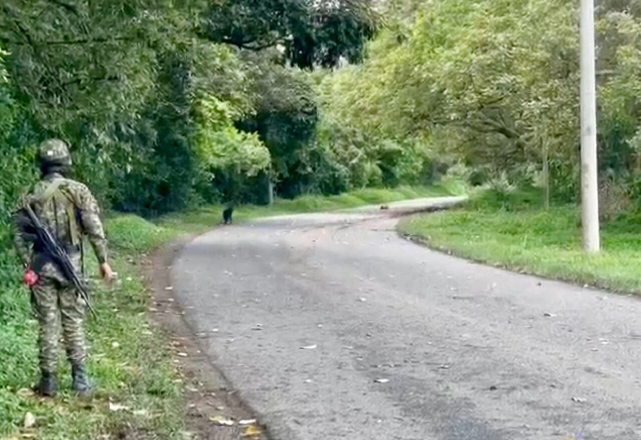 El Ejército Nacional desactivó un artefacto explosivo ubicado en vía de Miranda, Cauca.