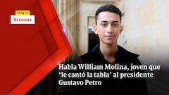Habla William Molina, joven que ‘le cantó la tabla’ al presidente Gustavo Petro