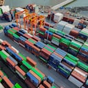 El año pasado el puerto Aguadulce, situado en Buenaventura, movió 700.000 teus de carga. Foto: cortesía la empresa.
