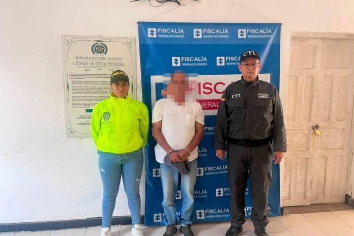 El docente fue detenido en la vereda Papayal.