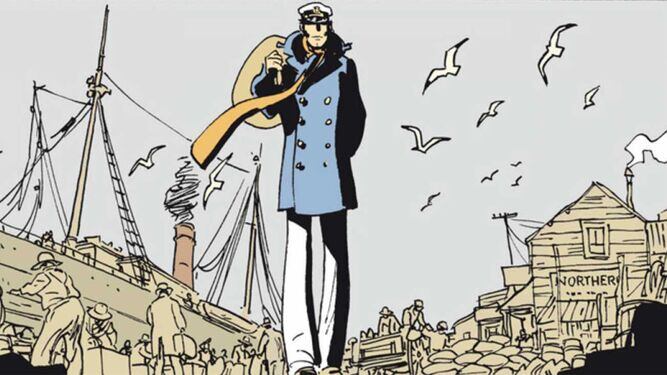 Corto Maltés, en una viñeta del autor italiano Hugo Pratt. / D. S.