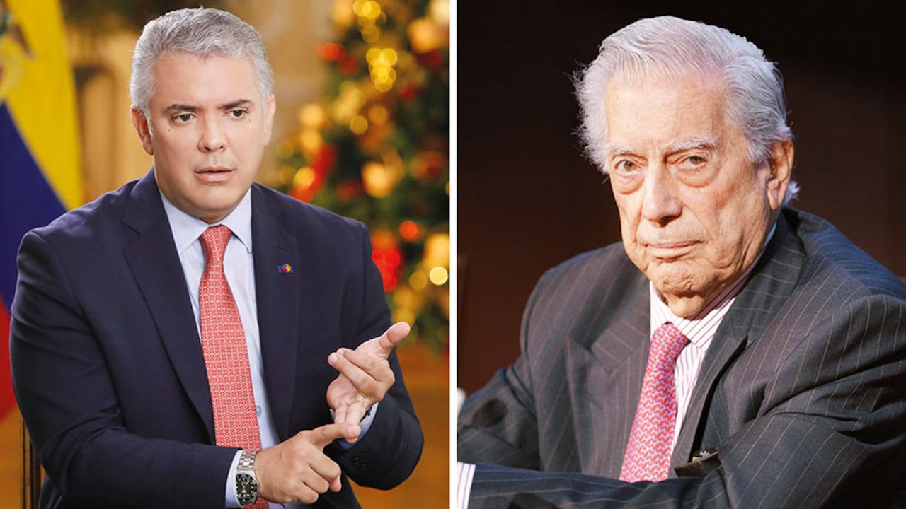 El expresidente Iván Duque fue elegido con el apoyo del expresidente Álvaro Uribe y el Centro Democrático. Mario Vargas Llosa, escritor peruano, elaboró el prólogo del libro.