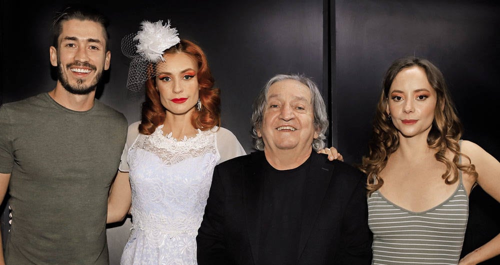 Juan Pablo Urrego, Marcela Mar, Diego León Hoyos y Angélica Blandón.