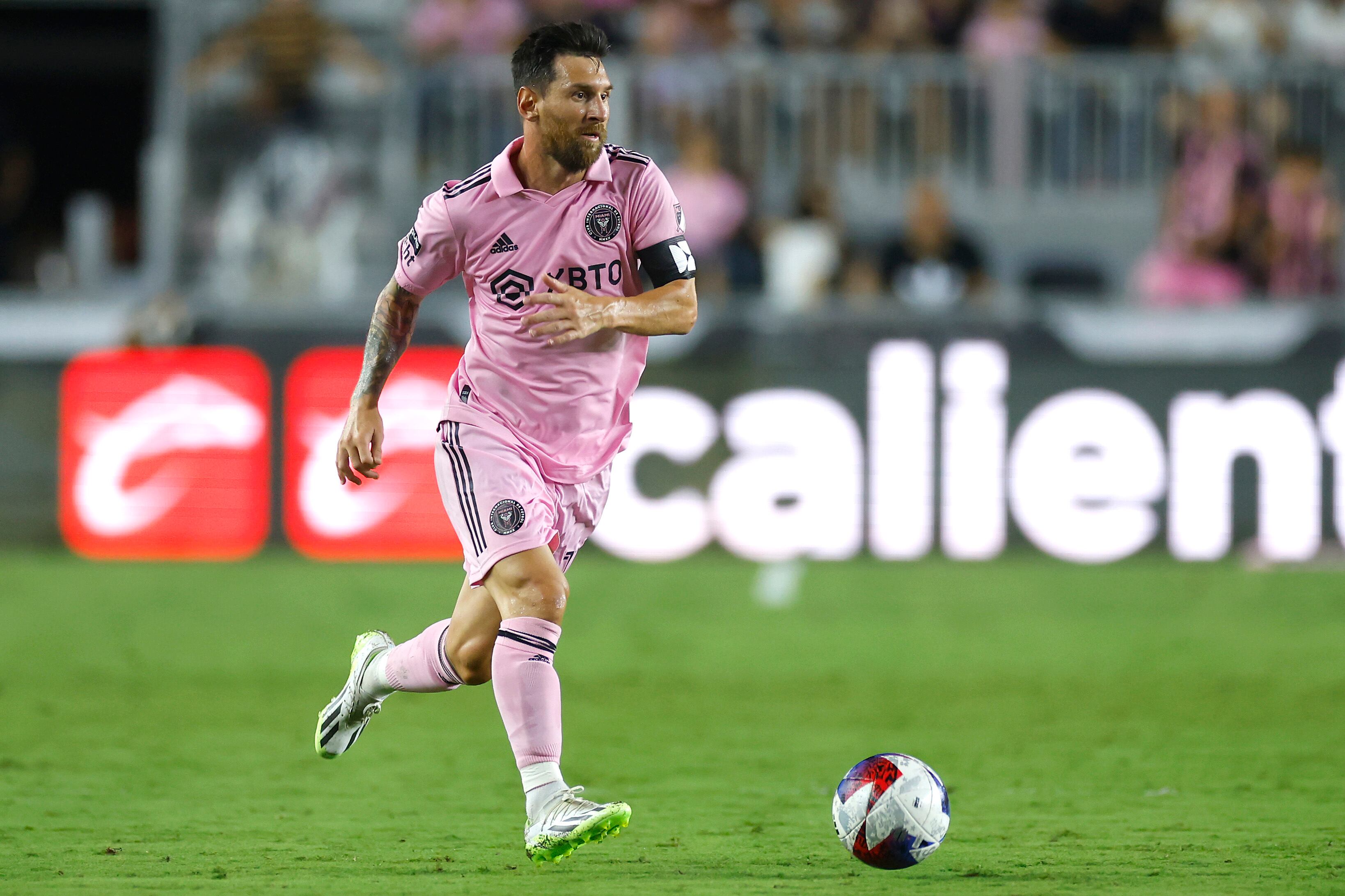 Lionel Messi en el partido con Inter de Miami.