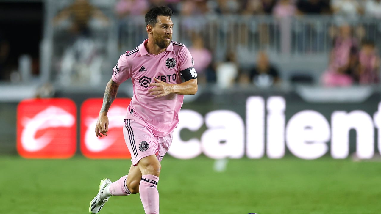 Lionel Messi en el partido con Inter de Miami.