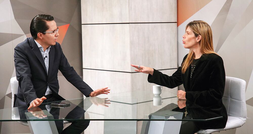 María Carolina Hoyos, hermana de Miguel Uribe Turbay, en entrevista con Yesid Lancheros, director de SEMANA. 