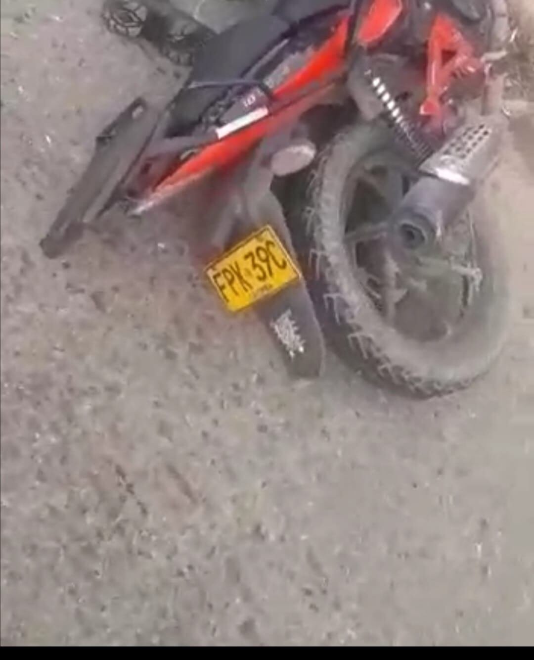 La víctima conducía una motocicleta Pulsar de placa FPK-39C.