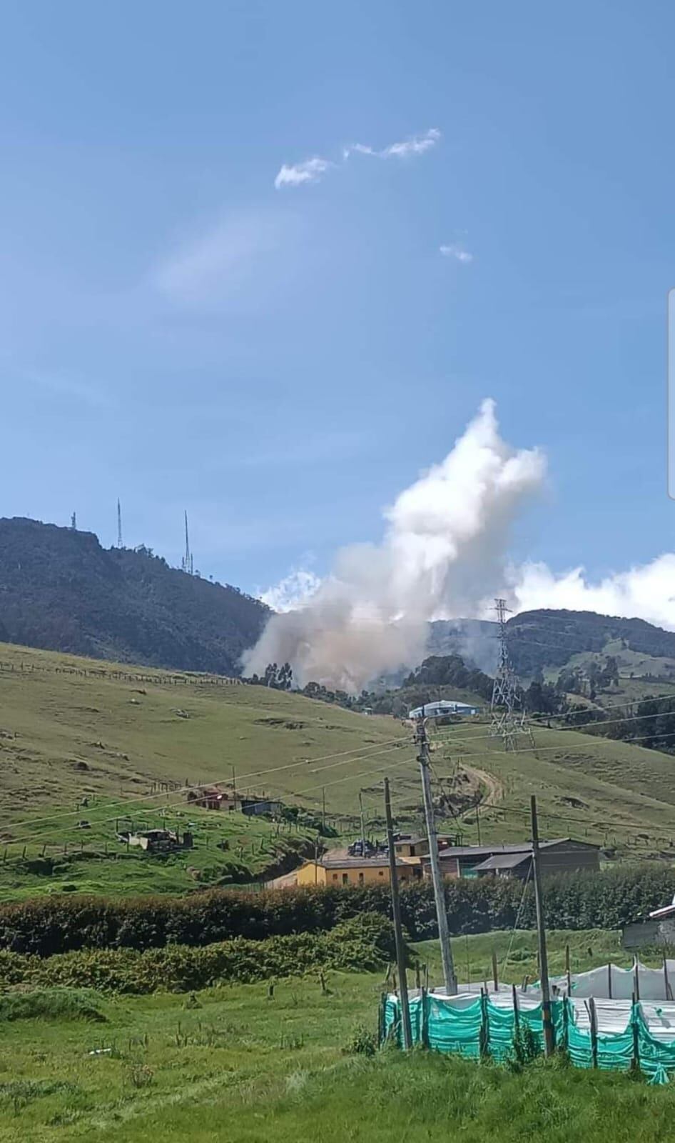 Fuerte explosión en Facatativa
