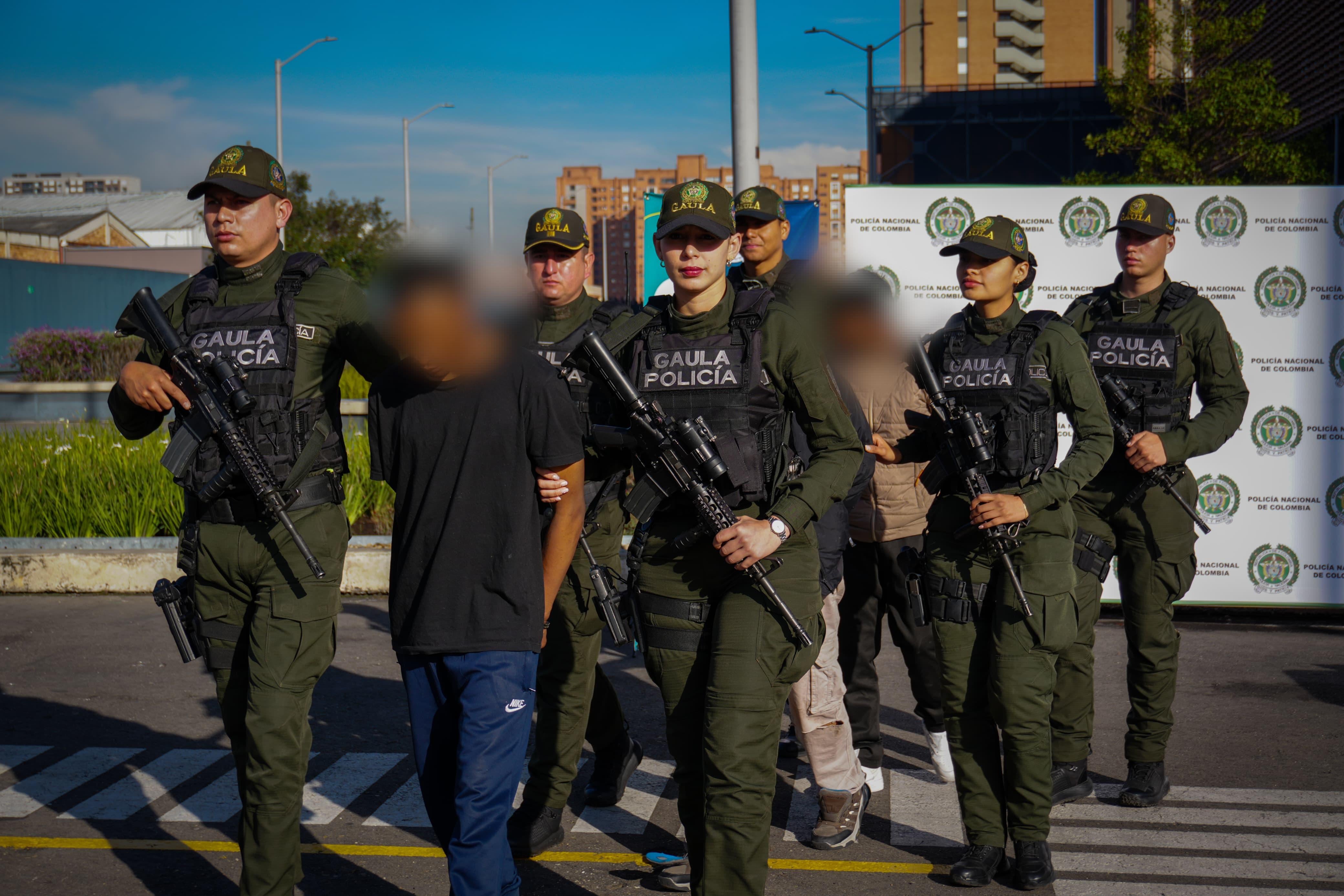 Gaula de Bogotá desarticuló peligrosa banda de paseo millonario.