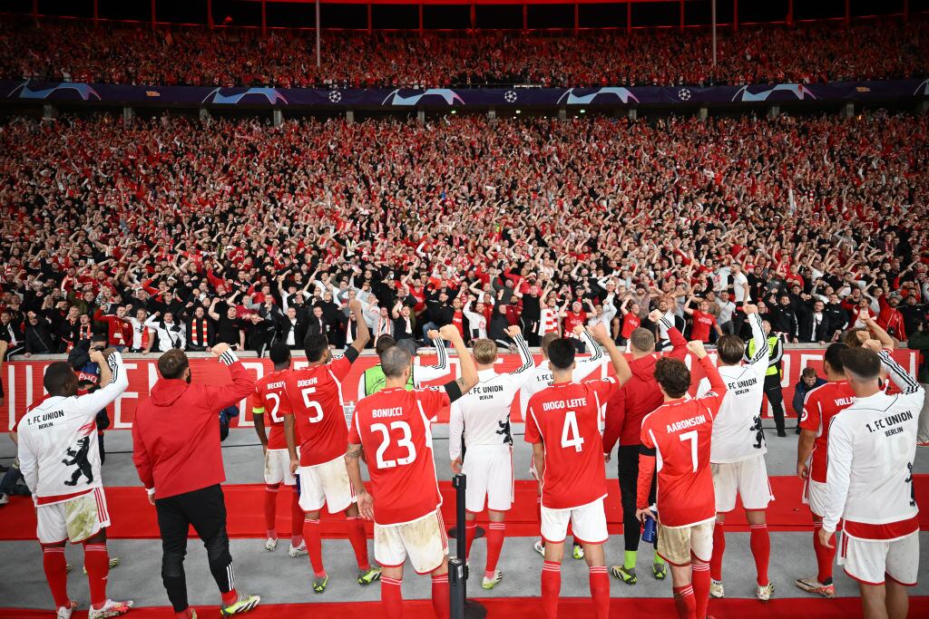 Jugadores e hinchas del Unión Berlín