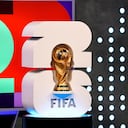 Trofeo del ganador de la Copa Mundial de la FIFA en el anuncio del calendario de partidos de la Copa Mundial de la FIFA 2026 el 4 de febrero de 2024 en Miami, Florida. (Foto de Eva Marie Uzcategui - FIFA/FIFA vía Getty Images)