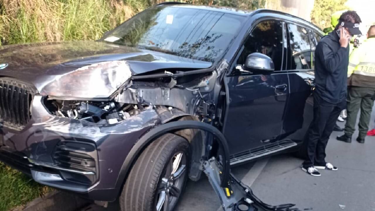 Accidente en el kilómetro 5 vía La Calera este 3 de febrero.