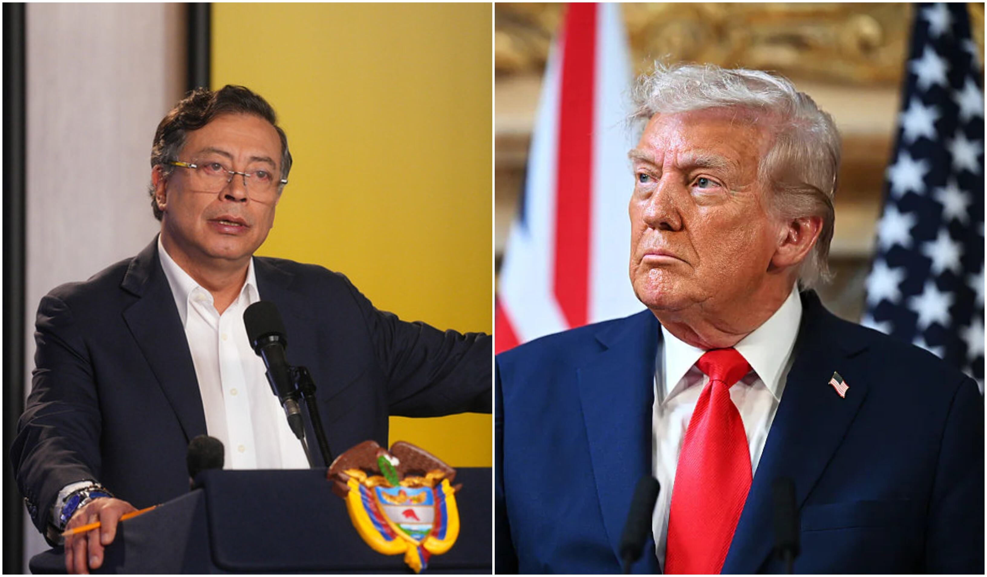 Gustavo Petro y Donald Trump