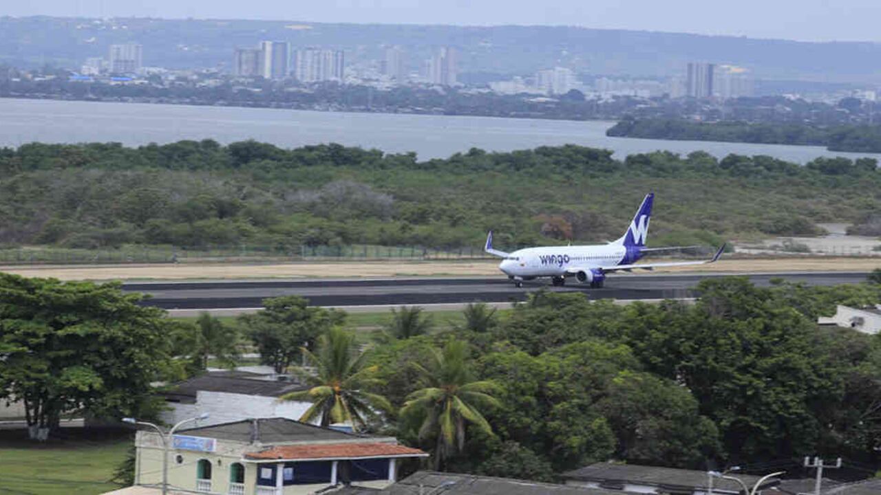 Aeropuerto Internacional Rafael Núñez, en la ciudad de Cartagena.