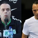 Mauricio Navarro, presidente de Nacional y Alejandro Restrepo, técnico de Deportivo Pereira