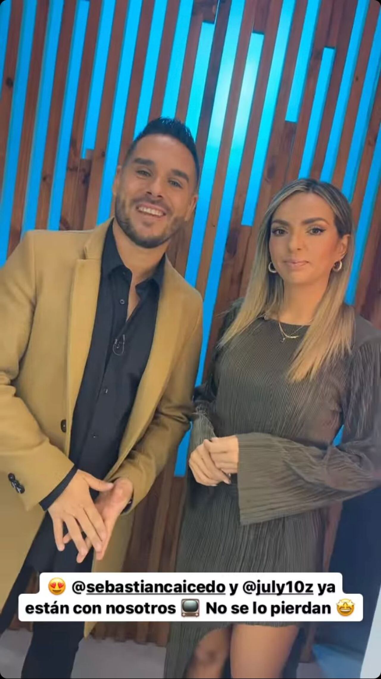 La pareja estuvo en Buen día, Colombia.