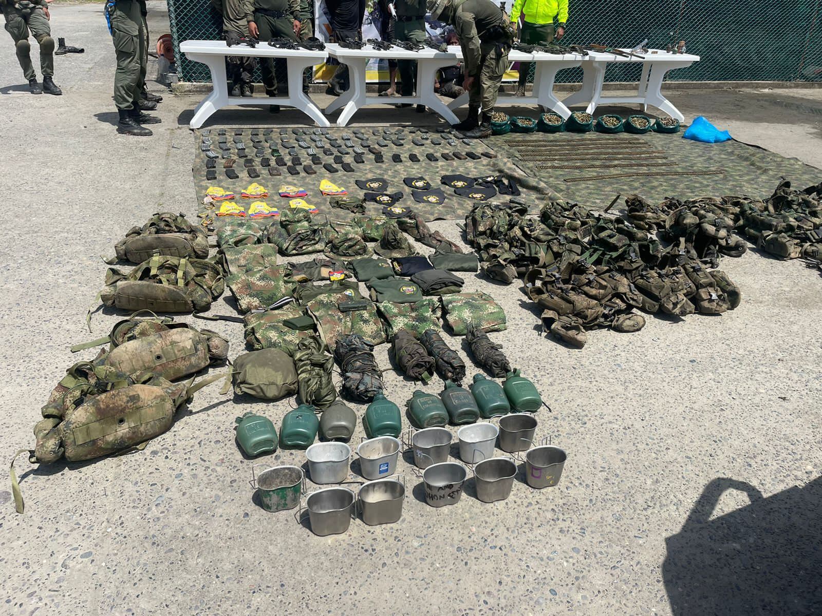 Narcotráfico: el arsenal con el que disidencias de las Farc, ‘recibieron’ a comandos de la Policía en Nariño.