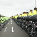 Entrega de motocicletas a la Policía de Barranquilla.