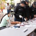 Miembros del CTI realizaron las respectivas labores de registro para la entrega de los elementos.